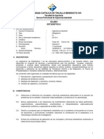 00 Sílabo Estadística I - Ingeniería Industrial IV Ciclo