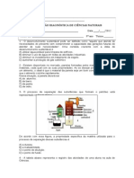 Avaliação Diagnóstica - Ciências - 9º Ano