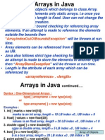 Arrays in Java