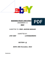 Business Policy and Strategy Ebay: Submitted To: Prof. Akhtar Hussain