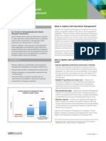 Vsphere Operations Management - Datasheet