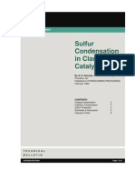 Sulfur Condensation in Claus Catalyst