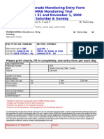 CMR Entry Form 2009 October Trial