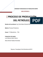 Proceso de Producción Del Petróleo