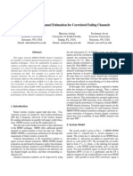 MIMO-OFDM Channel Estimation For Correlated Fading Channels: TX RX