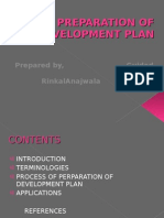 Preparation of Development Plan