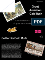 Great American Gold Rush: Christina Fortuna 7 Grade Social Studies