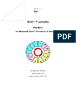 SAP Shift Planning Interface For MS Excel