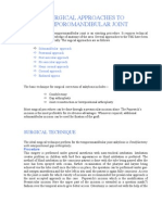 Surgical Approaches To Temporomandibular Joint