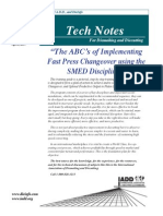 Tech Notes: "The ABC's of Implementing Fast Press Changeover Using The SMED Discipline."