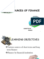 Sources of Finance