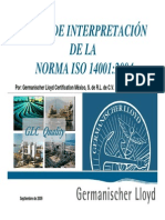 Interpretacion ISO 14001