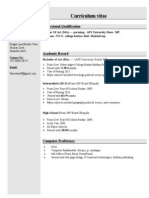 Curriculum Vitae: Mohammad Saied Professional Qualification