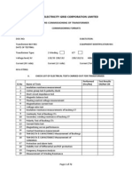 Precommissioning Test Format