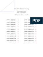 Algebraic Topo Chicago Notes