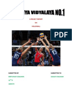 A Project Report ON Volleyball: Submitted by Submitted To