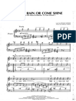 Come Rain or Come Shine (Songsheet)