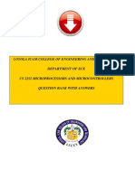 Loyola Icam College of Engineering and Technology Department of Ece Cs 2252 Microprocessors and Microcontrollers Question Bank With Answers