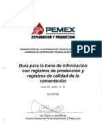 Pemex Registros de Produccion y Cementacion PDF