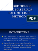 Production of Nano Materials: Ball Milling Method