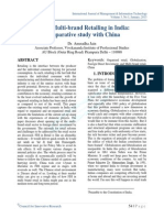 FDI in Multi-Brand Retailing in India: Comparative Study With China