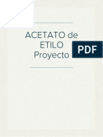 ACETATO de ETILO Proyecto Seminario