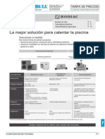 Climatizacion Piscinas Tarifa PVP SalvadorEscoda