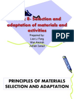 Principles of Materials Adaptation