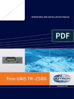 JOTRON TRON UAIS TR-2500 - Operation - Installation Manual