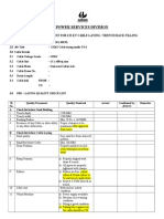 Final Check List Cable Laying