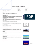 Wrong Answer Summary: CES 5.0.4577 22.10.2012 365 STCW Deck Philippines Operational Bulk Carrier