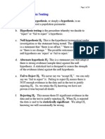 Assumption About A Population Parameter.: 9.1 Hypothesis Testing