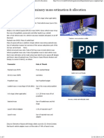 TU Delft - Spacecraft (SC) Preliminary Mass Estimation & Allocation