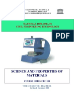 Cec 104 Prac-Material Properties of