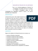 Asignacion o Fijacion de Precios en Los Servicios