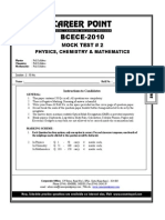 BCECE-2010: Mock Test # 2