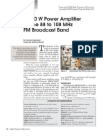 A 300 W Power Amplifier For The 88 To 108 MHZ - HFE0408 - Eguizabal