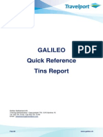 Galileo Quick Reference Tins Report