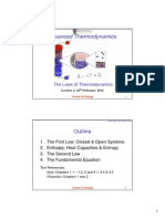 Advanced Thermodynamics: Outline