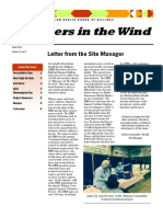 Whispers in The Wind: Letter From The Site Manager