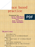 Evidence Based Practice