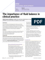 Fluid Balance in Clinical Practice