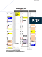 ACADEMIC CALENDAR 2014 - Student: January February March April