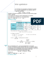 Quimica Ejercicios Resueltos Soluciones 2º Bachillerato Equilibrio Quimico