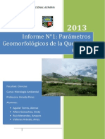 Informe 1 Parametros Geomorfologicos