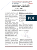 Implementation of Second Order Switched Capacitors Filters With Feedback Signal