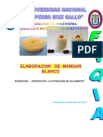 Elaboracion de Manjar Blanco