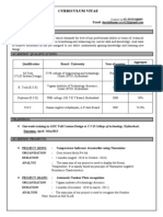 Curriculum Vitae Harish Padma: Contact No