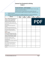 E/LA Common Core Standards For Writing Grade 3: Text Type and Purposes - Anchor Standards