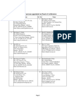 Arbitration Panel